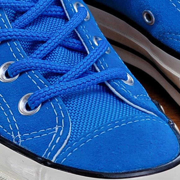 Converse Women's Chuck 70 Hi Suede 162370C Blue Hero/Black/Egret Size 6 - Picture 7 of 11